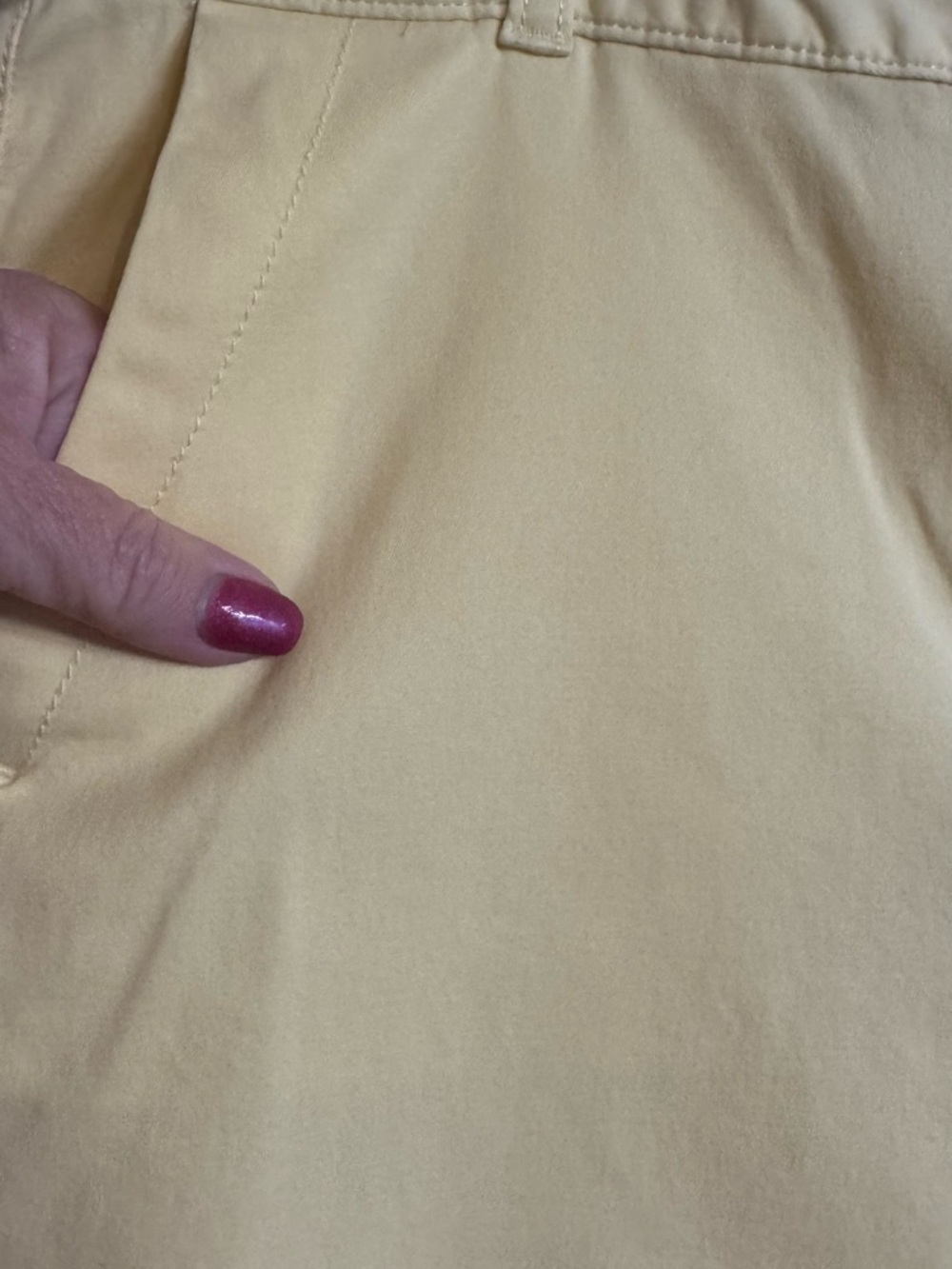 Talbots Yellow The Weekend Chino Pants (optional Cuffing) SIZE: 12 BIN #14 - Picture 5 of 9